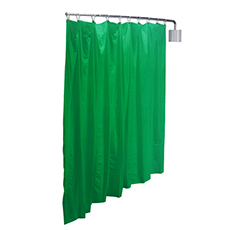 Telescoping Patient Privacy Screen - Green Vinyl Curtain RB-PST-GRN